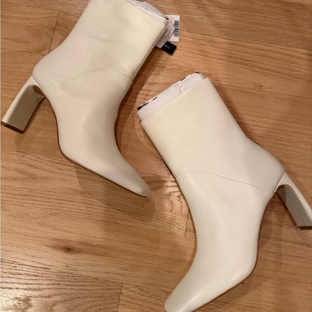Mango Limited-Edition Square Toe Heeled Boots